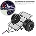 Dilwe RC Tipping Trailer, Metal Small Tipping Trailer DIY Modified Trailer Accessory with Two 90mm Tires