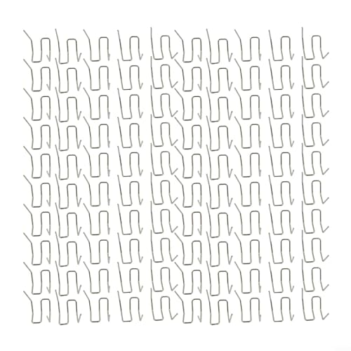 Grapas calientes de acero inoxidable para kit de reparación de soldadura de plástico, 100 grapas de soldador precortadas de 0,6 mm y 0,8 mm, compatibles con parachoques de coche, ABS, (B)