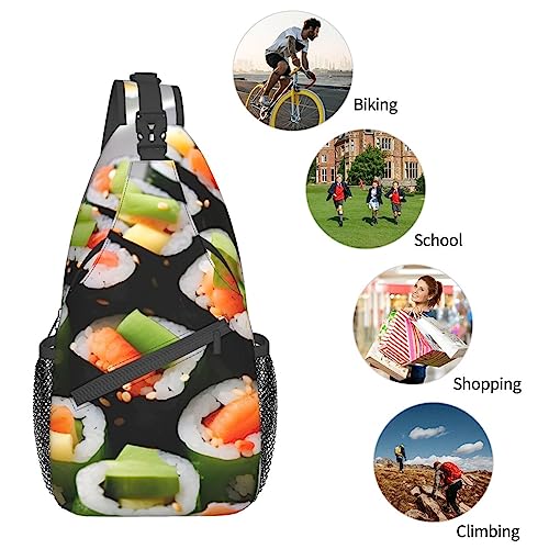 Sac de poitrine multifonction ergonomique avec sangle ajustable noir
