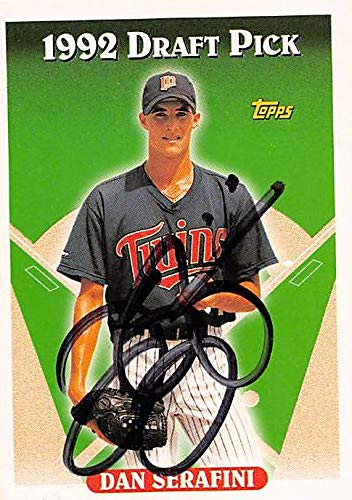 Sports MemorabiliaDan Serafini autographed baseball card (Minnesota Twins) 1993 Topps Draft Pick #307