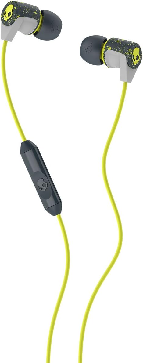 Skullcandy Riff Ear Bud with Mic, for All 3.5mm Phones and Devices - Hot Graylime