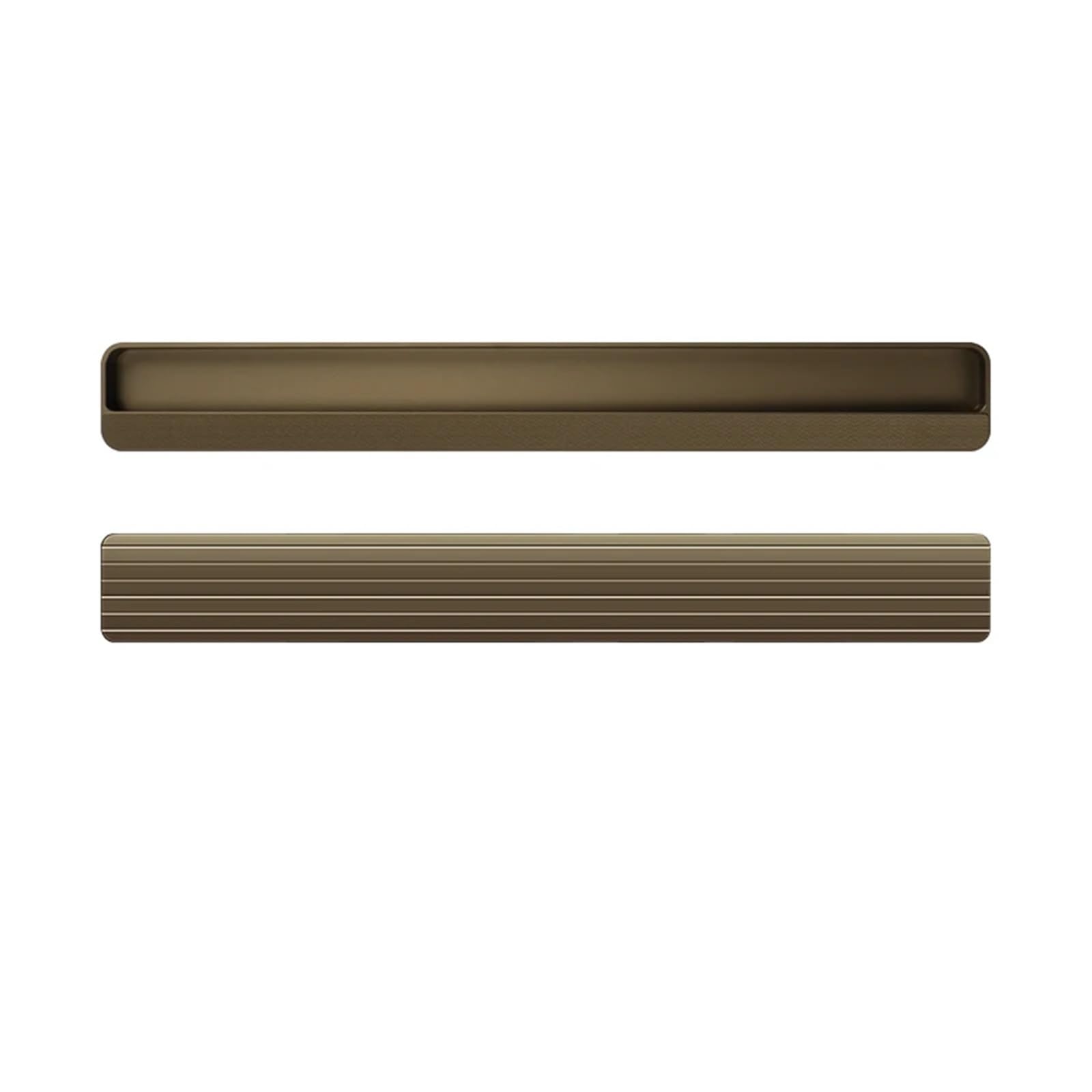 ATEUXOL Recessed Door Handles Closet Door, Cabinet, Drawer Invisible Handle Slotting Embedded Grooving Hidden Push Pull Shift Door(Ga colorr 400mm)