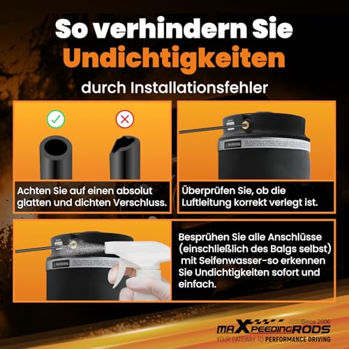 maXpeedingrods 2x Luftfederung Luftbalg für Mercedes R W251 V251 Hinten Rechts Links 251320042