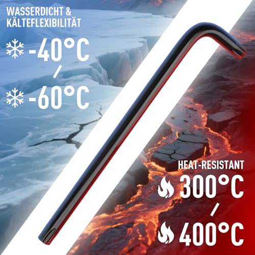 DISEN 9 Stück TORX Innensechskant Satz T10-T50 Langarm Sternschlüssel Satz Winkelschraubendreher Set Chrom Vanadium Stahl Zur reparatur Von Fahrrad und Möbeln