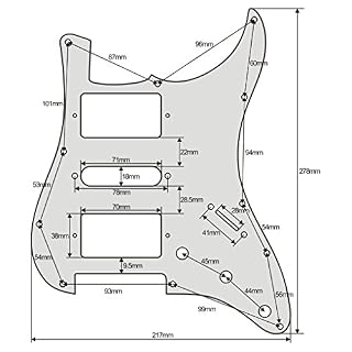 FLEOR 11 trous HSH Guitar Strat Pickguard et plaque arrière pour USA/Mexican Standard Fender Stratocaster Modern Style… - Les Beatles, Paul McCartney, John Lennon, RIngo Starr, George Harrison FLEOR 11 trous HSH Guitar Strat Pickguard et plaque arrière pour USA/Mexican Standard Fender Stratocaster Modern Style… – Image 6