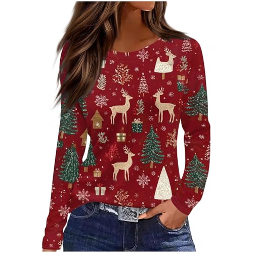 Keepink Light Up Christmas Jumper Ladies Xmas T Shirts Plus 