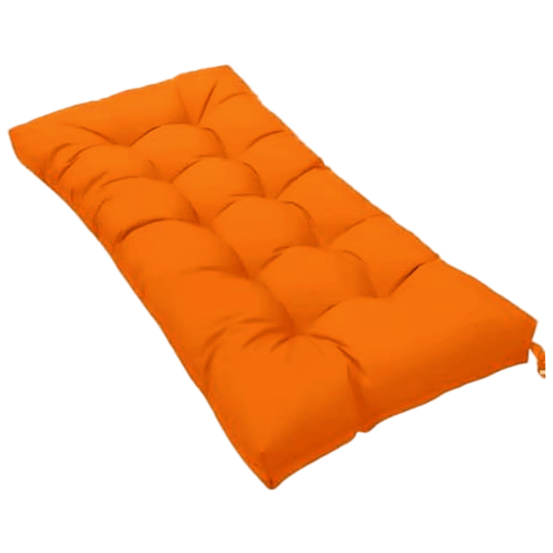 Cuscino per panca da 119 x 50 cm, morbido, impermeabile, spesso, per mobili da esterni, per sedie a sdraio, mobili da giardino, patio, divanetto, arancione