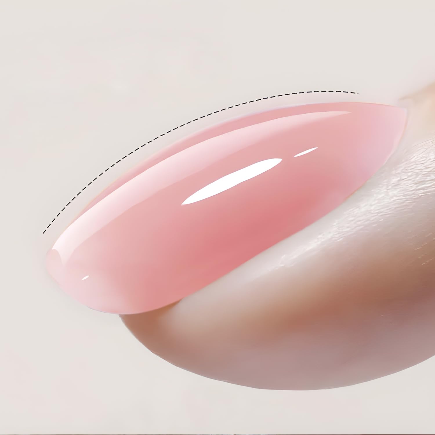 Vishine Builder Gel For Nails, 8-in-1 Jelly Rose Pink Gel Nail Polish Rubber Base Gel Polish For Nail Thickening, LED Nail Lamp Cured Nail Strengthener Extension Color Base Gel in A Bottle E052