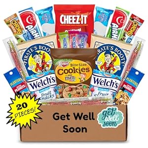 Hangry Kits Get Well Soon Gifts For Men And Women – Send A Get Well Soon Gift Basket, Sick Care Package To An Unwell Friend Or Loved One In Hospital, After Surgery & Recovery.