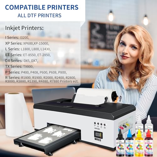 Image of DTF Ink White 2000ml Heat Transfer Ink Refill I3200 ET-8550 | nk Kit for I3200,XP600,R1390,L1800,ET-8550,ET-2850,XP-15000,R2400,L800,1430,P800,R2000 for All DTF Printers&Film