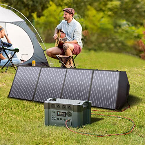 ALLPOWERS S2000 Pro Solar Generator with Panels Included, 2400W MPPT Portable Power Station with Foldable Solar Panel 200W, Solar Backup Power for Van House Outdoor Camping - Image 3