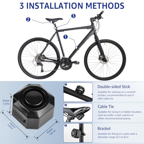 Fahrrad Diebstahlschutz Cruxer Alarmanlage mit USB Wiederaufladbar