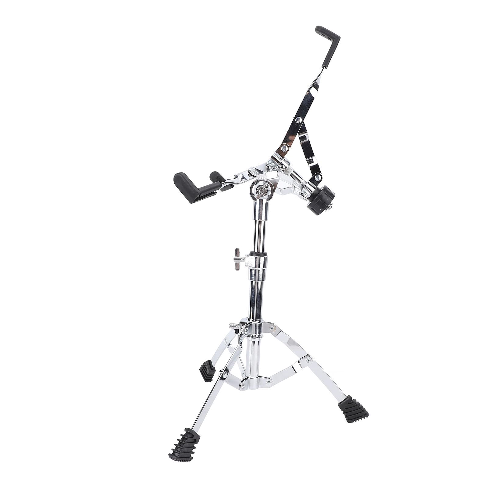 RiToEasysports Stojak na Werbel, Solidny Statyw z Podwójnym Wspornikiem, Regulowana wysokość 55-60 Cm, z Antypoślizgowymi Gumowymi Nóżkami i Zaciskowym Wspornikiem, do Werbli 10-14 Cali i