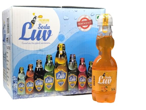SODA LUV Goli Soda - Orange Flavour - (200Ml) (6)