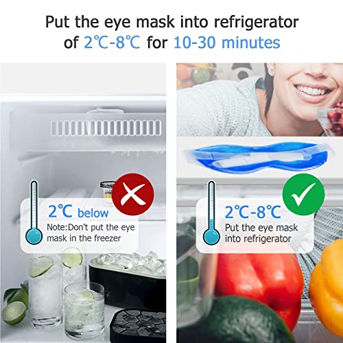 OnaEz Gel-Schlafmaske für Damen & Herren, Innovative Kältetherapie-Augenmaske, Kühlende Augenabdeckung für Kopfs - Image 5