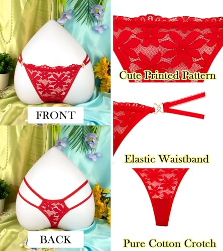 Image of Banamic Sexy Thongs for Women G-String Thongs with Double Straps Panties
