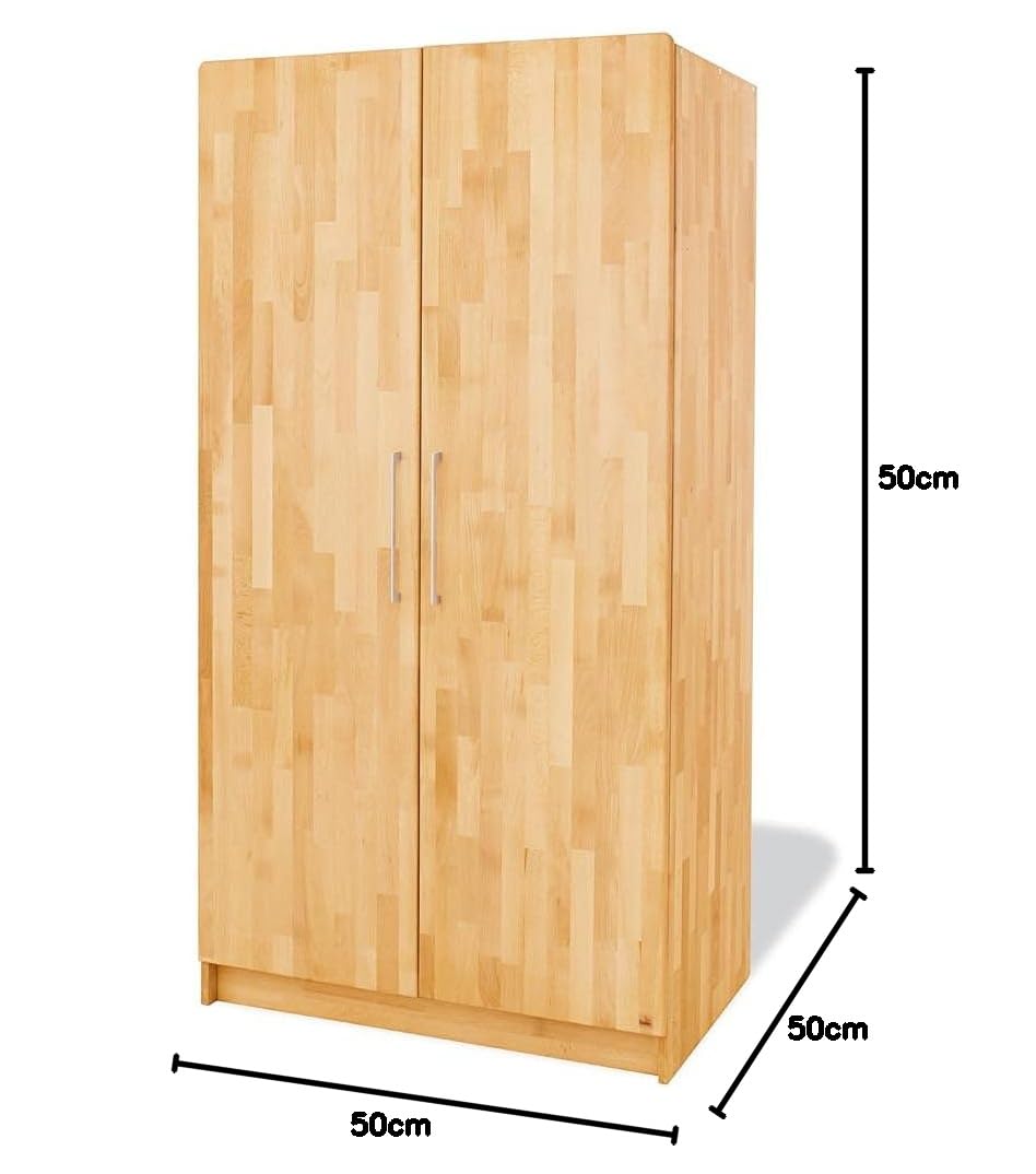 Pinolino 142174 Kleiderschrank für Kinderzimmer Natura von Pinolino, besonders stabil, Massivholz