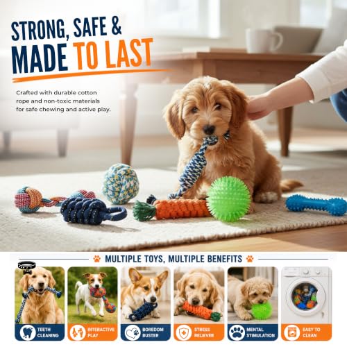 Image of Dog Rope Toys, Pack of 7