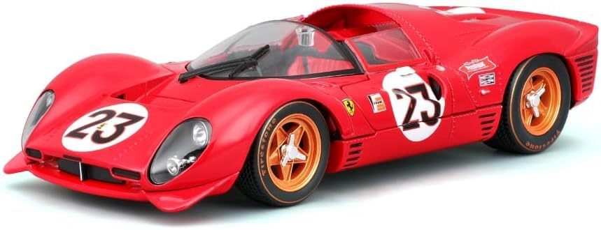 Bburago - 1/24 Scale Model Compatible with Ferrari 330 P4 Daytona 1967 Racing Car Model