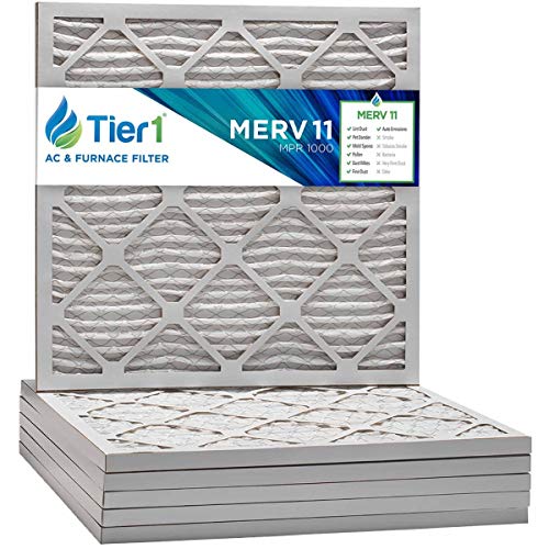 Tier1 24x24x1 Merv 11 Pleated Air/Furnace Filter -6 Pack