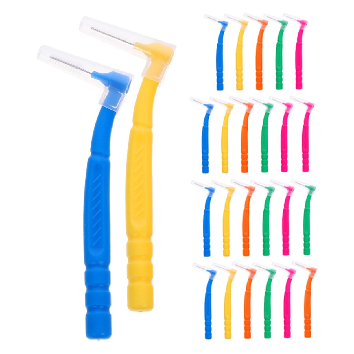 5 Series Cepillo Limpiador Interdental Cepillo Limpiador Interdental Oral Diente Portátil Alcance s De Multipack Viaje Delgado De 30 piezas x 5