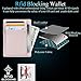 Leather RFID Blocking Minimalist Credit Card Holder Slim Pocket Wallets for Men Women