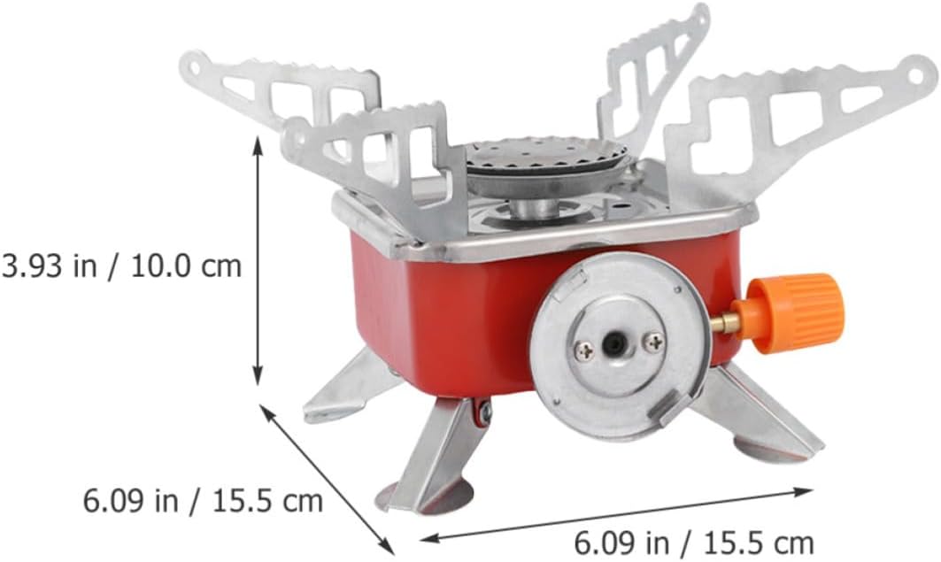 Baluue Portable Foldable Folding Aluminum Lightweight Stove Camping Alloy Burner Mini Cooker for with Strong Design Outdoor Hiking Backpacking