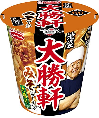 エースコック タテロング 池袋大勝軒 みそラーメン 大盛り 101g×12個