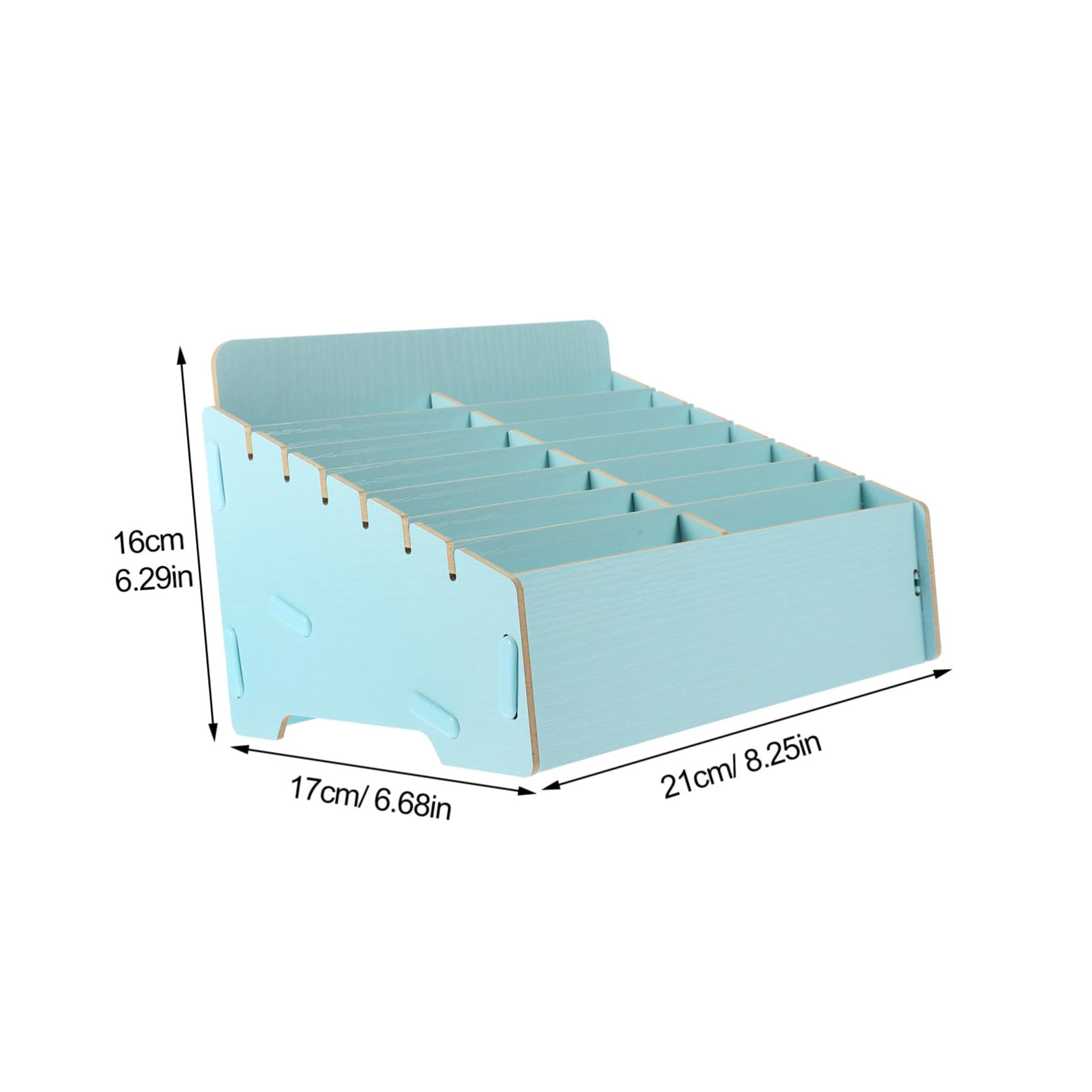 Angoily Caja de Almacenamiento y Múltiples Compartimentos de Madera para Teléfono Celular Soporte para Organizar Escritorio Hogar y Sala de Estar