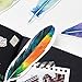 Koogel 60PCS Feather Shape Paper Bookmarks, Colorful Creative Feather Bookmarks Gifts for Women Kids Students Teachers and Book Lovers