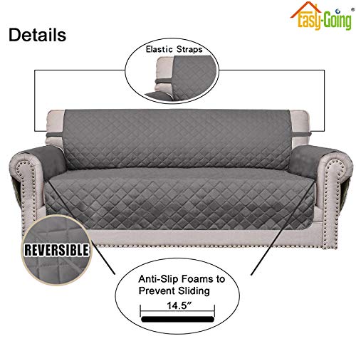 image for Easy-Going Sofa Slipcover Reversible Loveseat Sofa Cover Couch Cover f