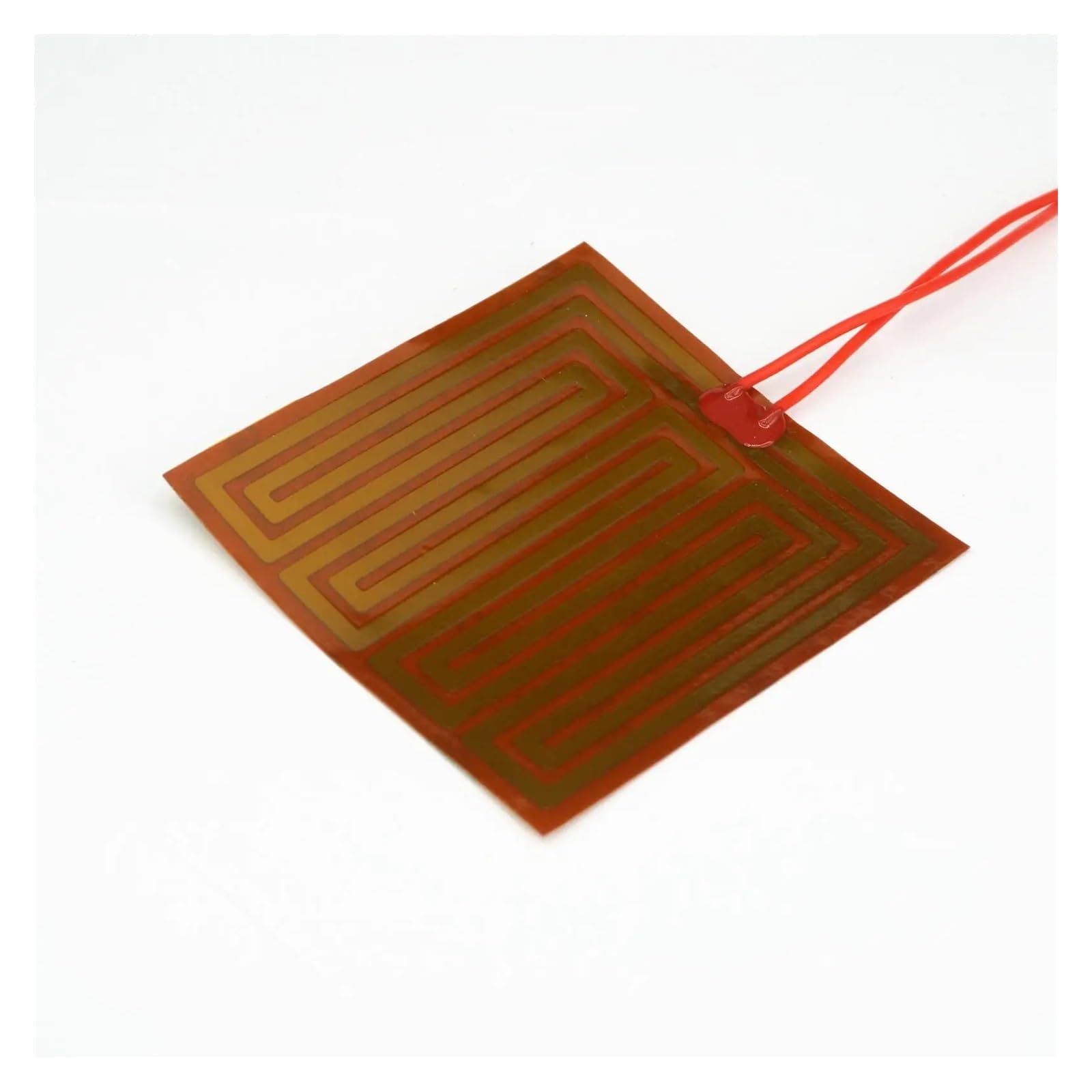 Film chauffant polyimide 12V 90W flexible 100x100mm pour câbles