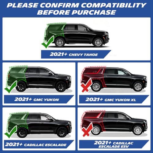 Image of Michelin Vehicle Mats for 2021-2026 Tahoe /Yukon /Escalade 7-Seater (7 Piece) | Not Fit GMC Yukon XL /Cadillac Escalade ESV or 8 /9-Seater, All-Weather TPE Custom Fit Liner, Premier