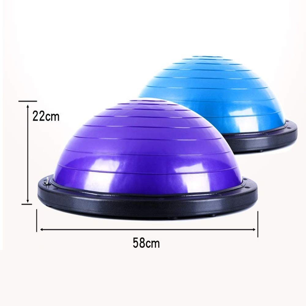 Balanceball Halb，Balance Trainer Ball Für Die Übung Elite Yoga Half Ball Balance Trainingsgeräte Home Office Gym Workout Überlegene Balance Bälle （58cm）,Purple