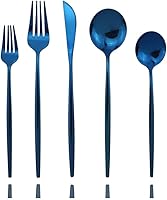 Vista 9 de JASHII - Juego de cubiertos de acero inoxidable de 20 piezas para 4, elegante acabado de espejo pulido con reloj de arena, ideal para el hogar