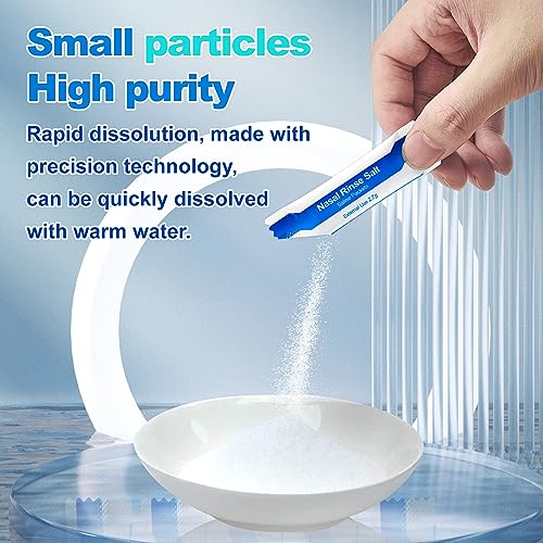 Miniatura 2 de Waterpulse Neti Pot Sal Lavado Nasal, 120 Pack De Sal Para Irrigación Nasal, Alivio Conductos Nasal,Sinusitis, Rhinitis Alérgic, Limpiador Nasal Niños Y Adulto Para Enjuague Nasal Y Sinusal