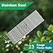 Toicann 23 Gauge Stainless Steel Pinner Nails 9000 pcs Headless Pin Nails for 23 GA Pneumatic or Electric Pinner or Pin nail gun, Ideal for Fine Woodworking or Trim Work (3/4
