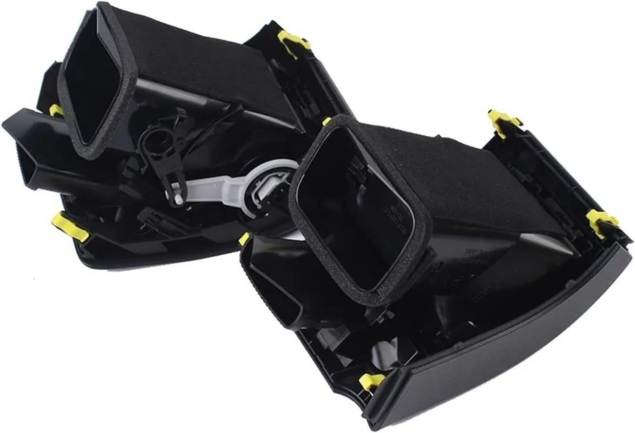 Car Dashboard Air Conditioning Vent Outlet Replace Compatible For Toyota Land Cruiser Prado 150 LC150 2010-2020 AC Vents Gray/Black 2pcs(Black)