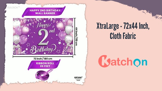 Happy Birthday Banner Aus Stoff – 180x120 Cm, Wiederverwendbar, Für Partys & Fotohintergründe