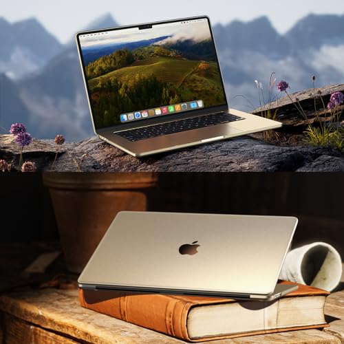 Image of Soonjet Invisible Armor for MacBook Air 15 inch Case M5 M4 M3 M2 2026-2023 | 100% Color Match, Starlight Clear Matte, Protective Hard Shell Laptop Cover, Ultra Thin & Light, Anti Fingerprint & Scratch