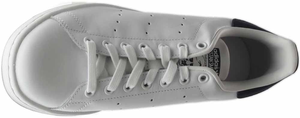 adidas Originals Men's Stan Smith Sneaker Core White/Core White/Dark Blue 4
