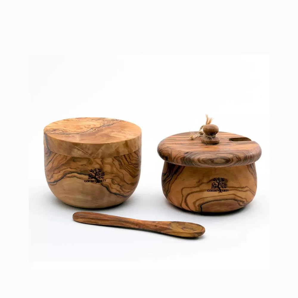 Salière et sucrier avec cuillère pour doser facilement sans renverser sur la table