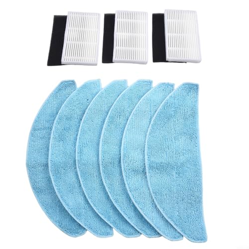Vacuum Filter Sweeper Accessories Filter Filter Rag Kit Robotic Vacuum Cleaner Replacement Parts Accessories For Conga 7490 Immortal 8290 Immortal Parts And Accessories For Effective Cleaning(A)