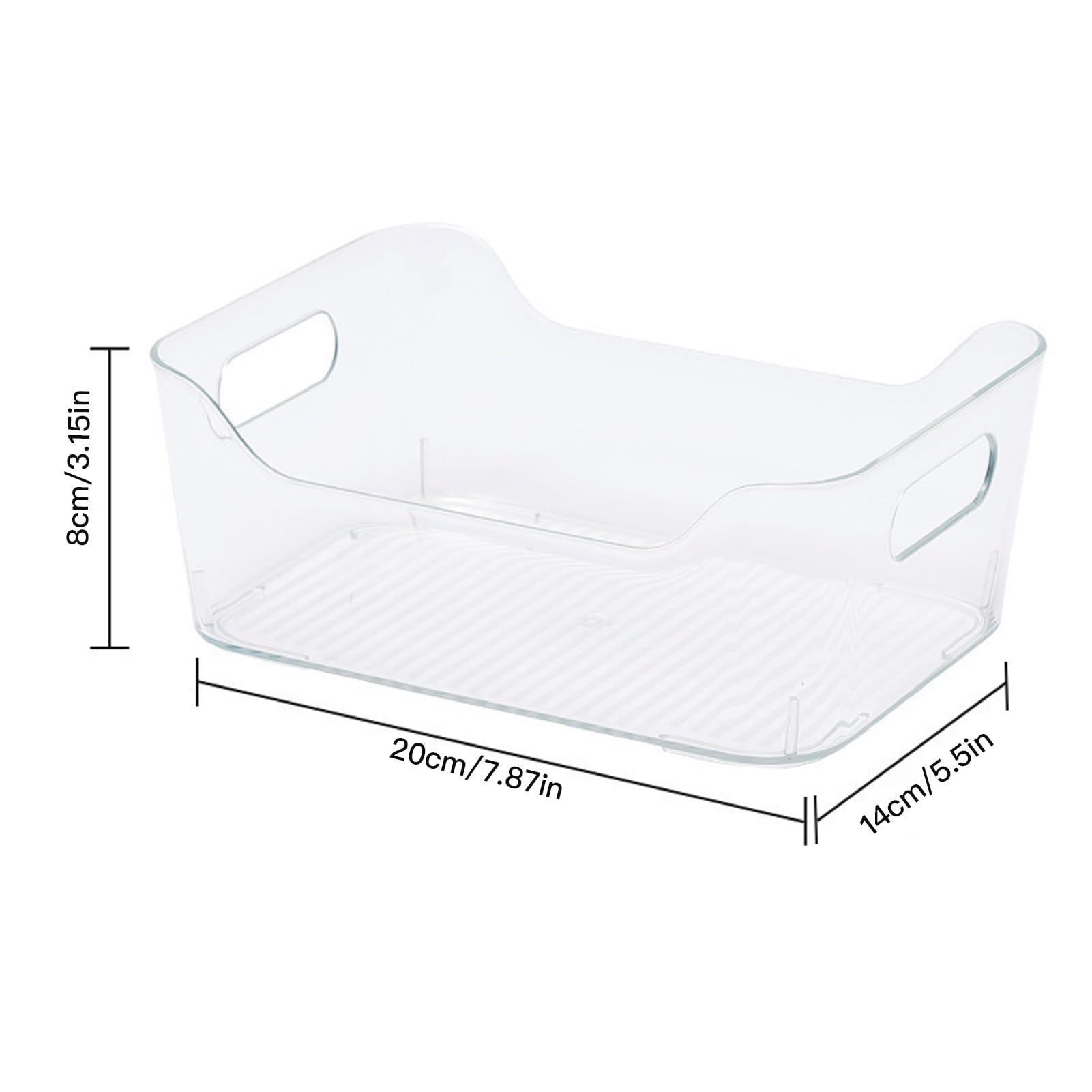 12 Stück KüHlschrank Organizer, Fridge Organizer, Stapelbare Organizer KüHlschrank Mit Griff für Speisekammer, Gefrierschrank, Schrank, Schublade, Büro