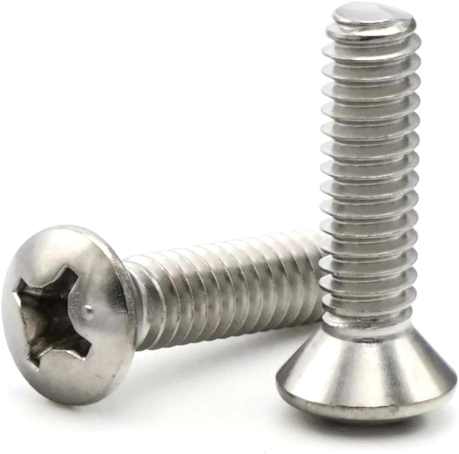 Phillips Oval Head Machine Screws 316 Stainless Steel - 5/16"-18 x 2 Qty 25