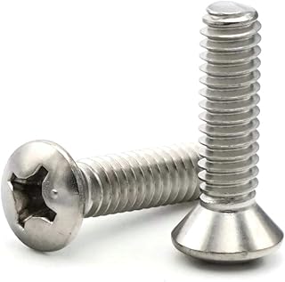 Phillips Oval Head Machine Screws 316 Stainless Steel - 1/4