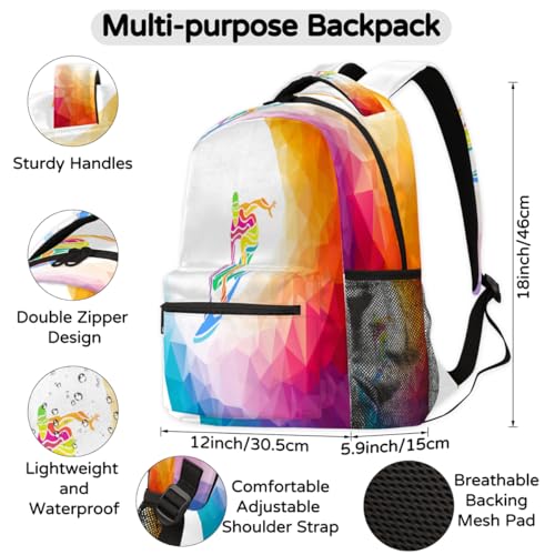 Sac à dos de surfeur décontracté et polyvalent pour ordinateur portable - 2