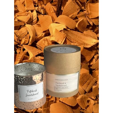 Patchouli & Sandalwood Scented Candle - Terreux Mind & Body Cover