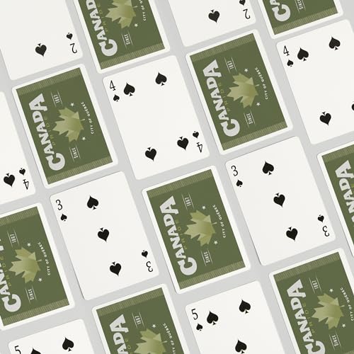 Baraja Póker Quebec Canada Pride 52 Cartas Tamaño Poker miniatura 4