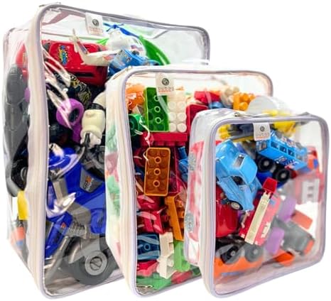 Kit 3 Organizador Brinquedos Ursinhos Carrinhos Empilhável Guarda...